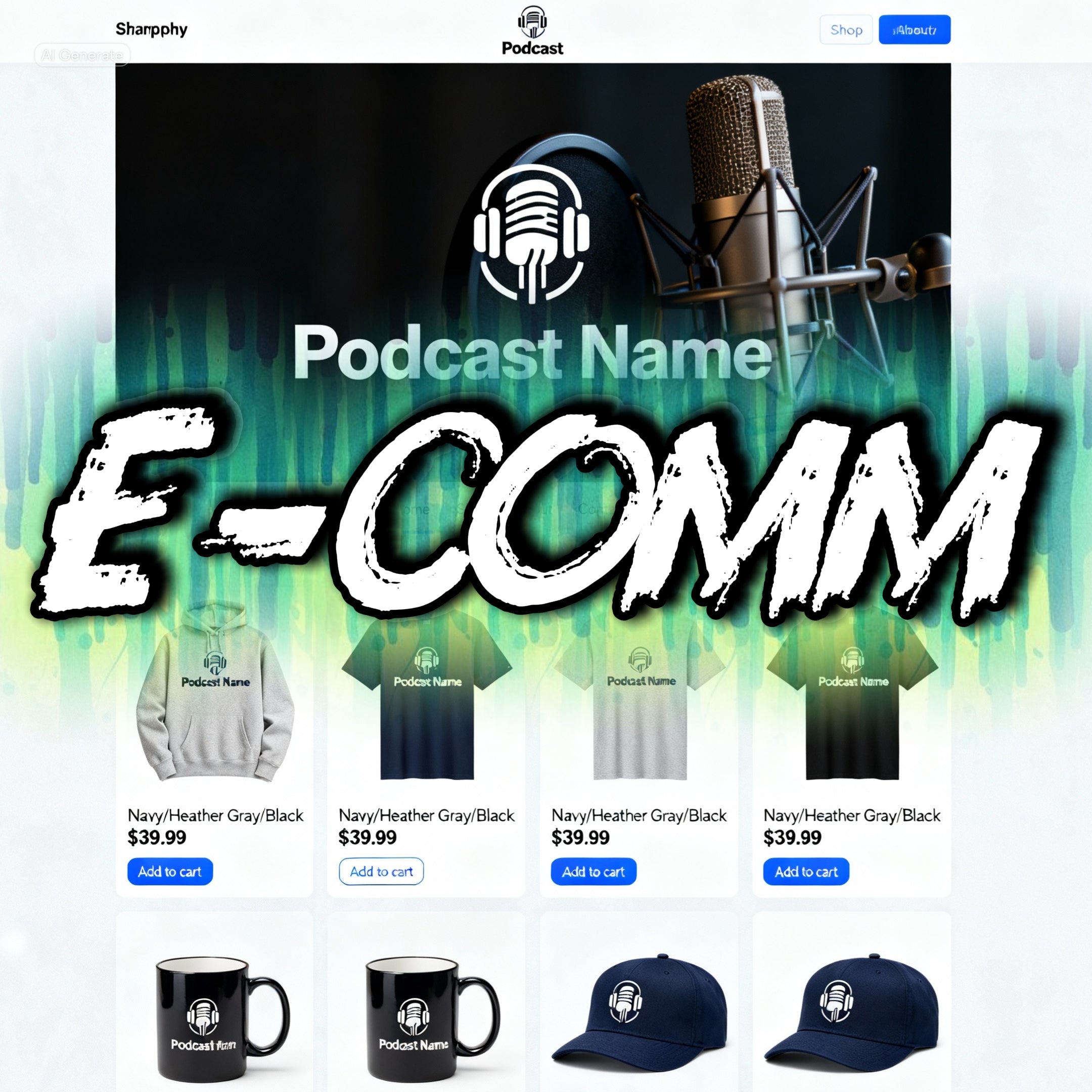 Full-Service Podcast & Brand Merchandise Management - Produced By Ross